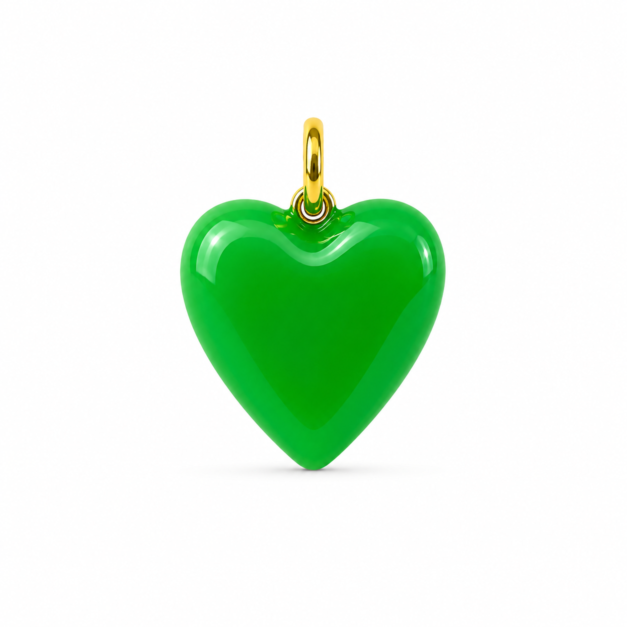 Puffy Enamel Heart