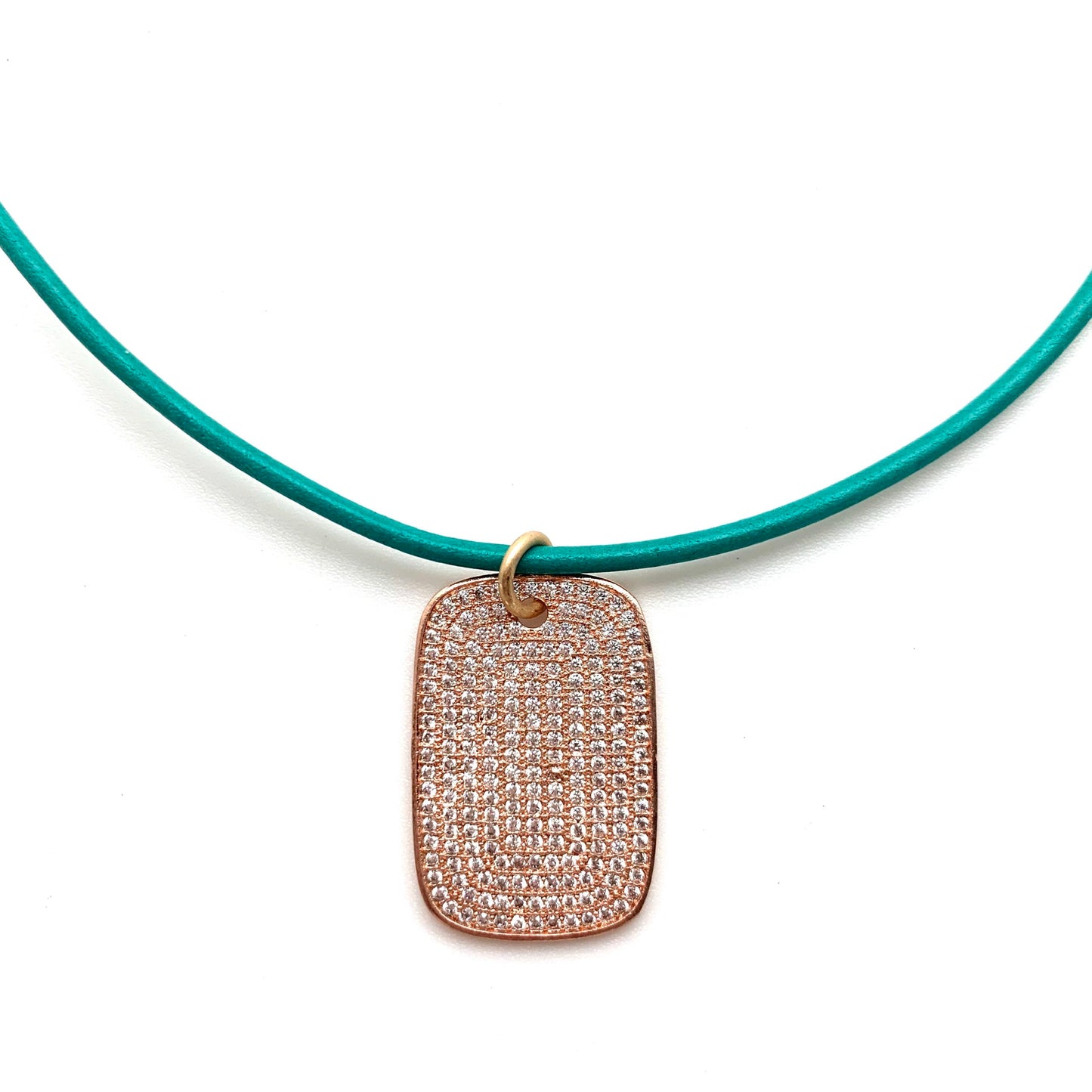 rose dog tag=magnetic dainty