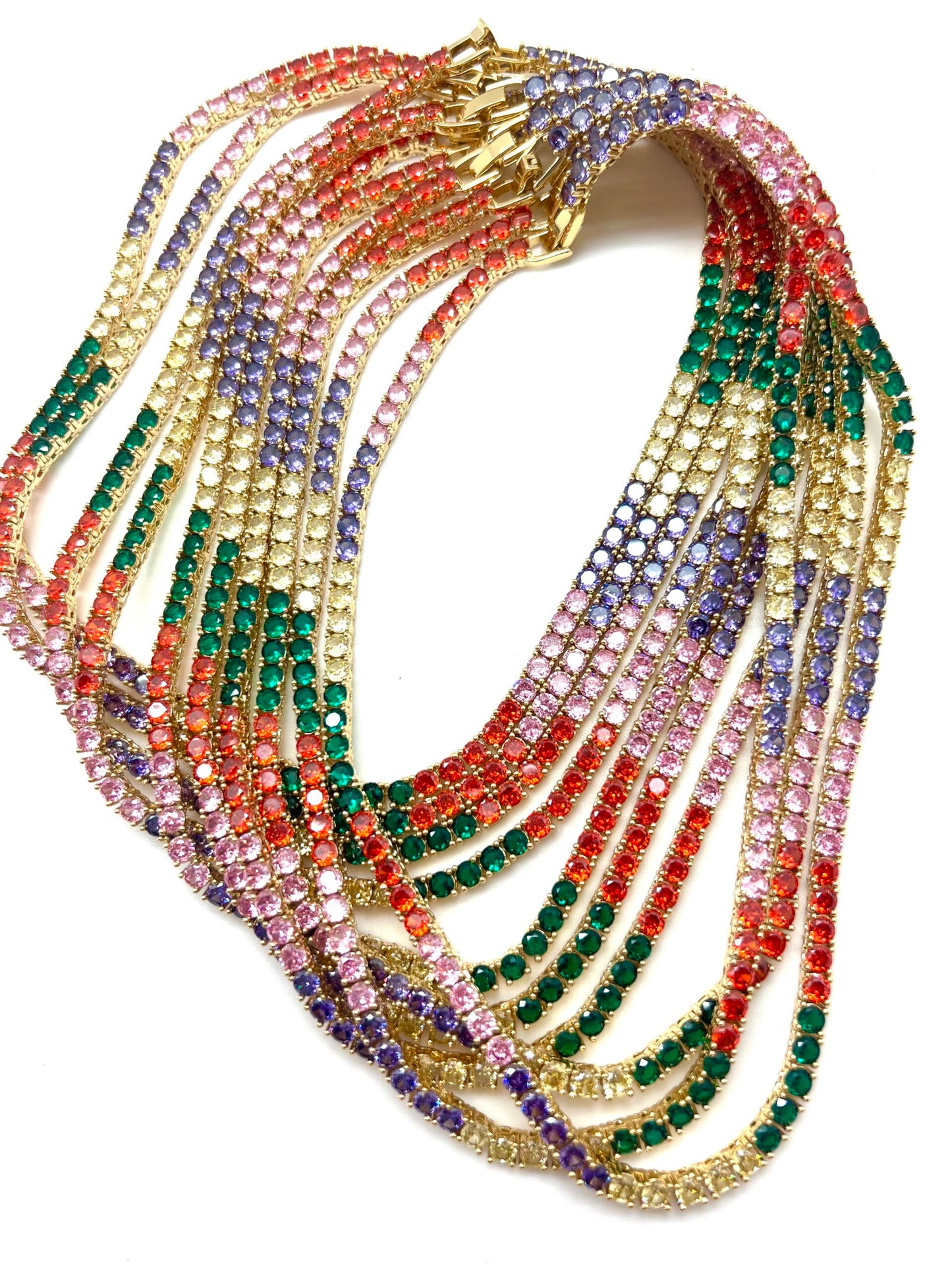 Rainbow Tennis Chain