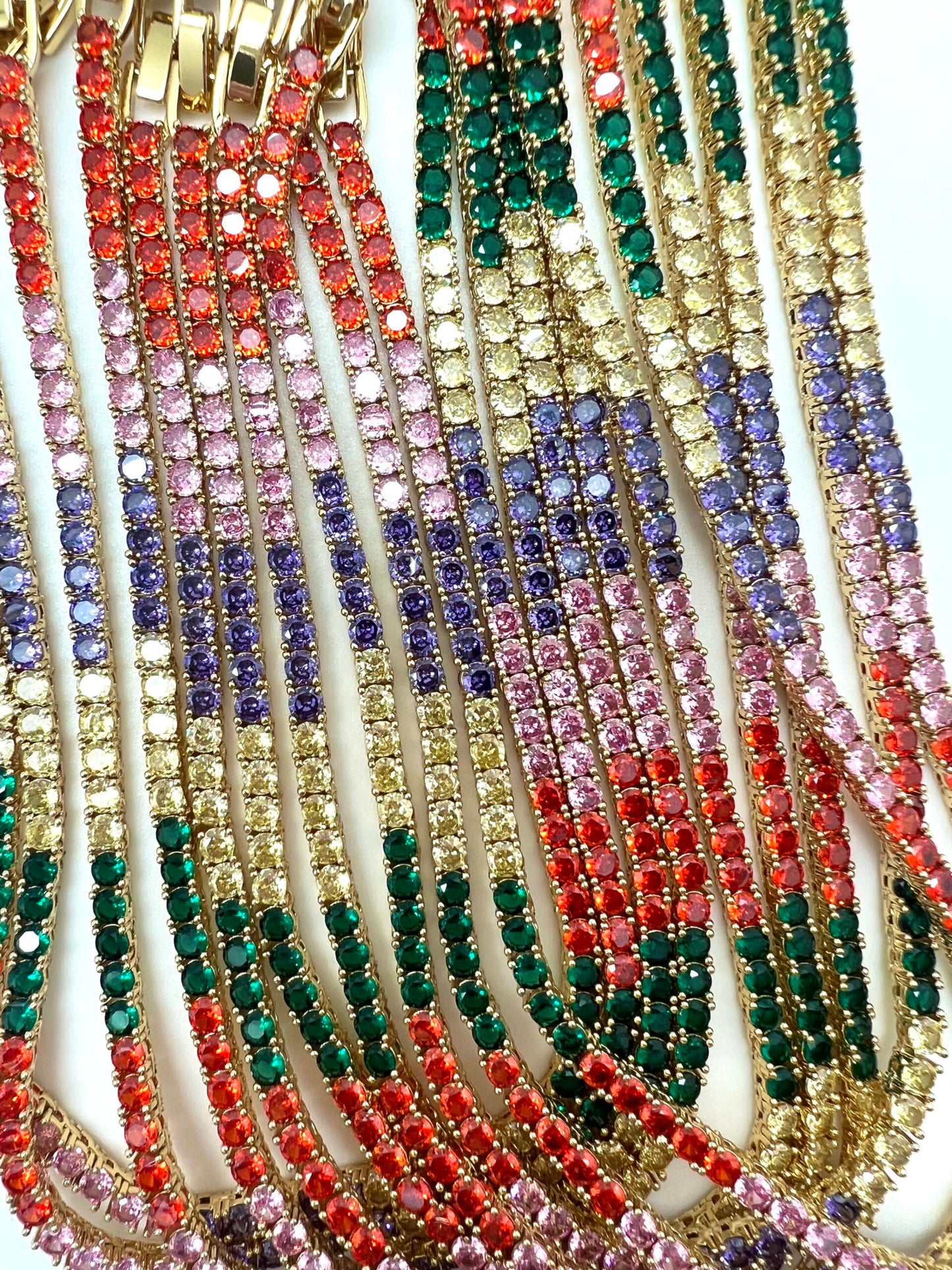 Rainbow Tennis Chain