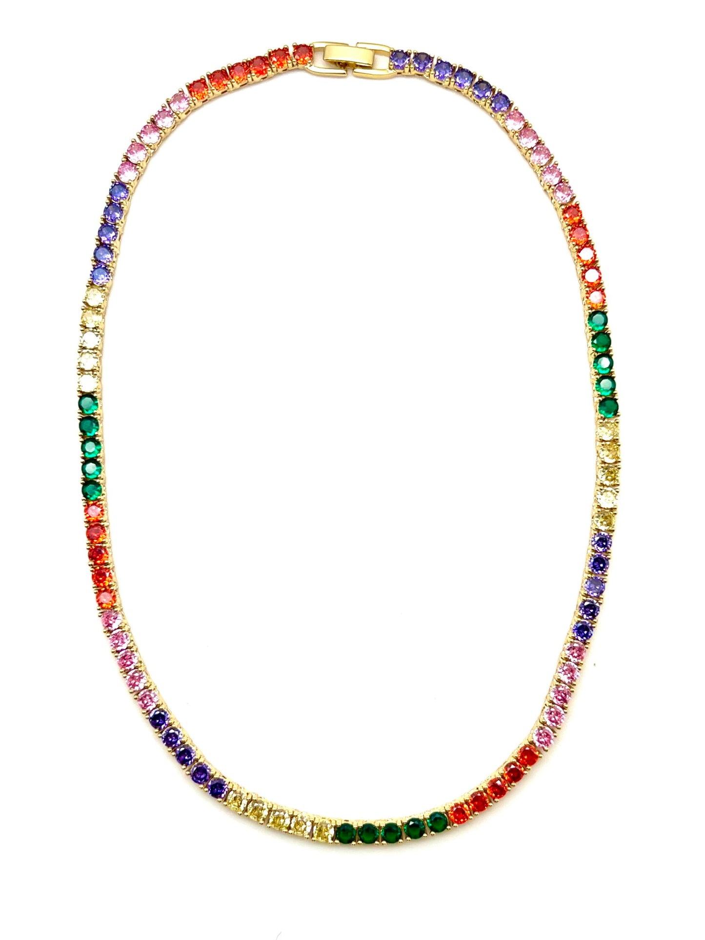 Rainbow Tennis Chain
