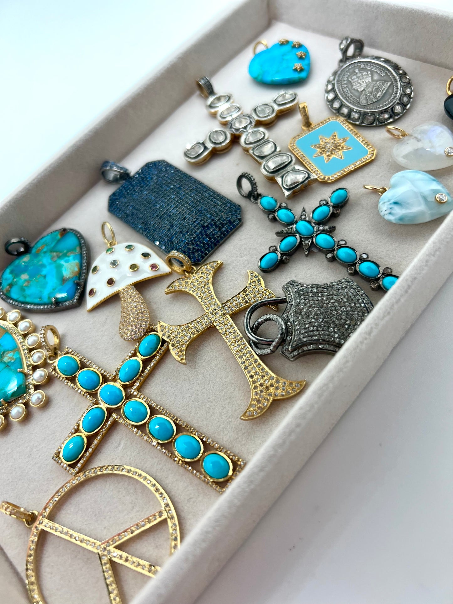 Diamond Turquoise Heart