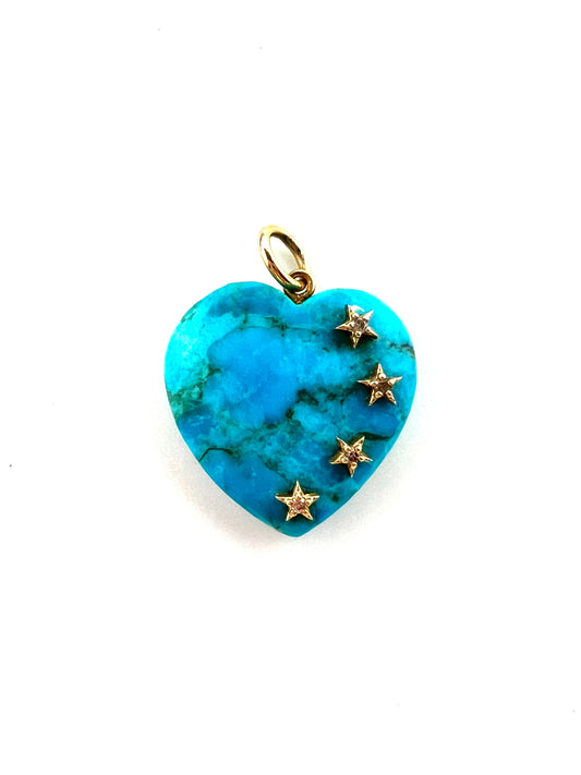 Diamond Turquoise Heart