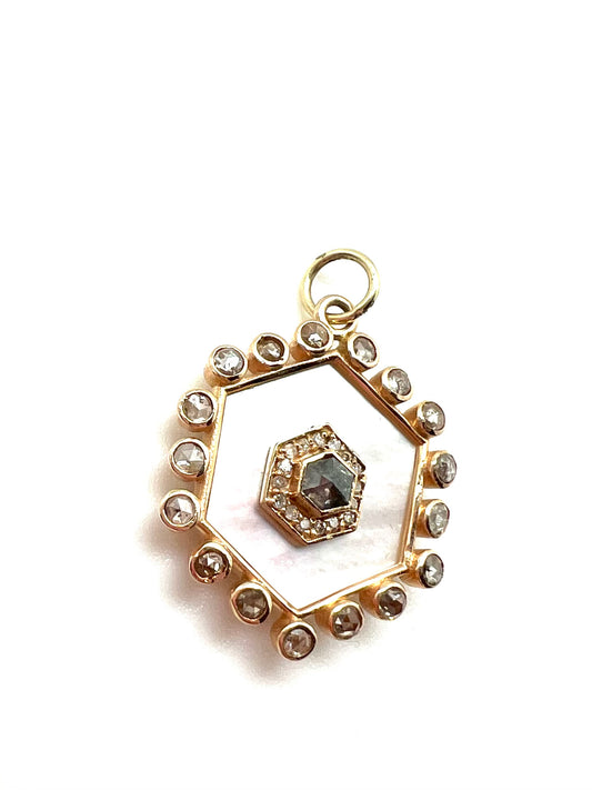 Diamond Moonstone Drop