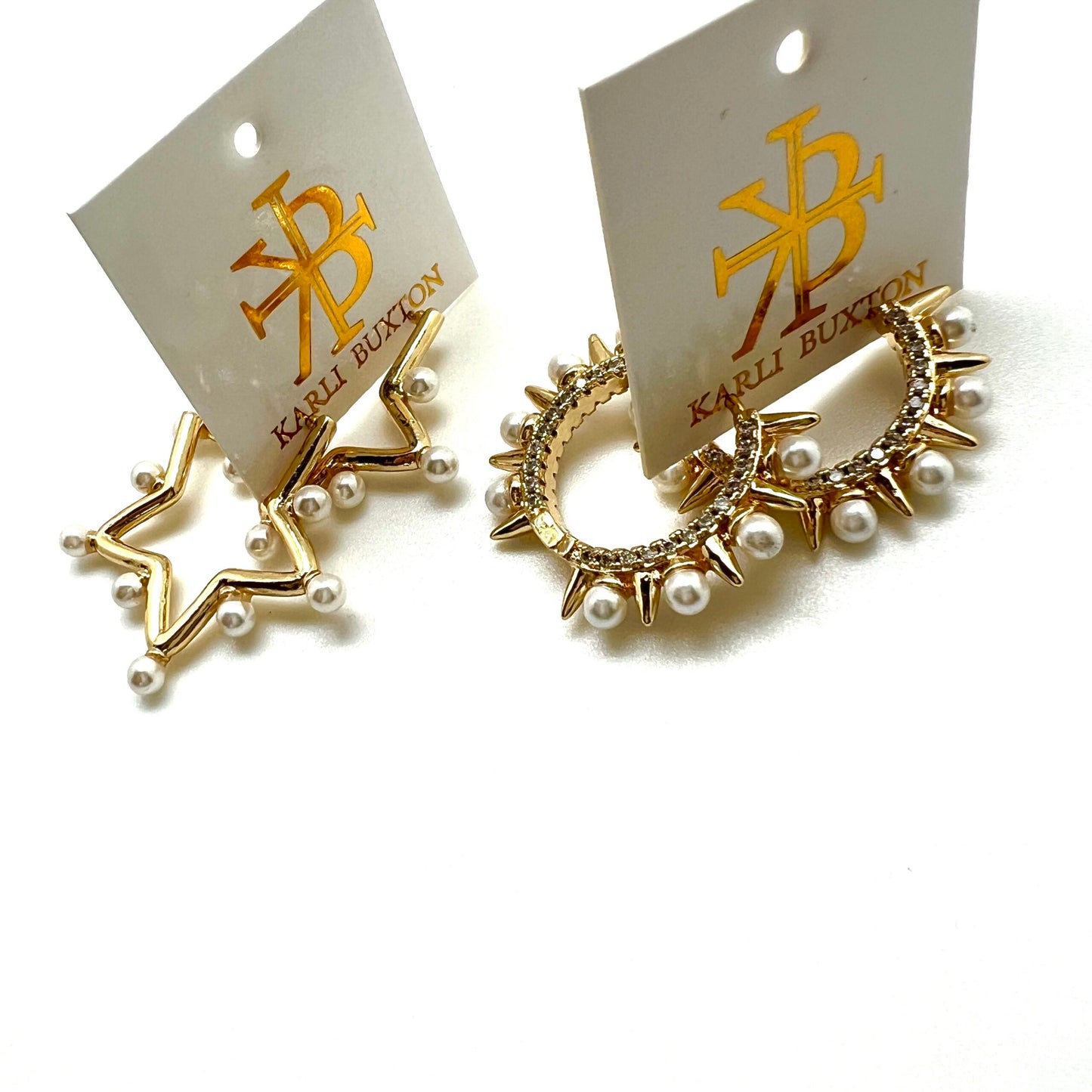 Pearl Star Hoop