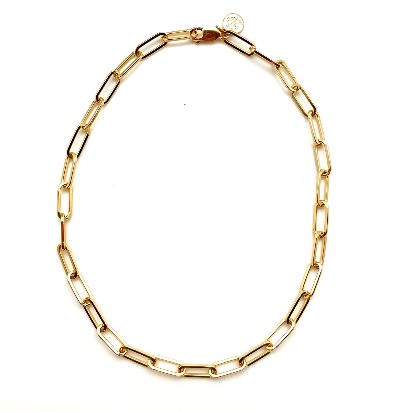 18kt Paperclip Chain