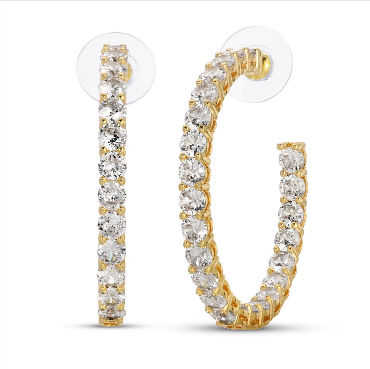 Chunky Crystal Hoop