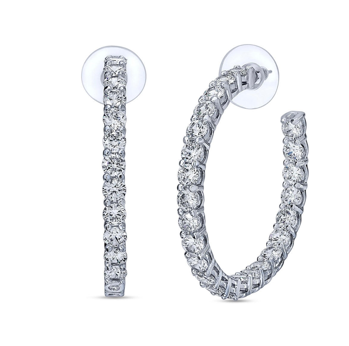 Chunky Crystal Hoop