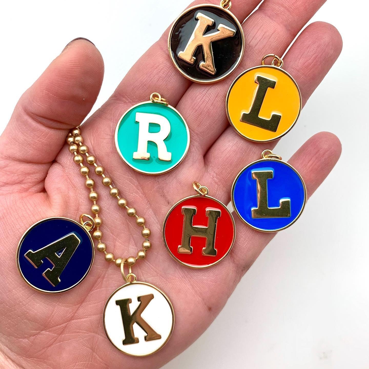 White Enamel Letter