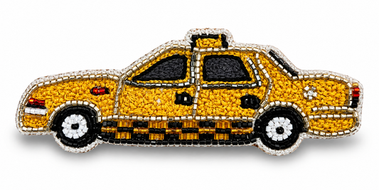 Taxi Cab NYC Brooch