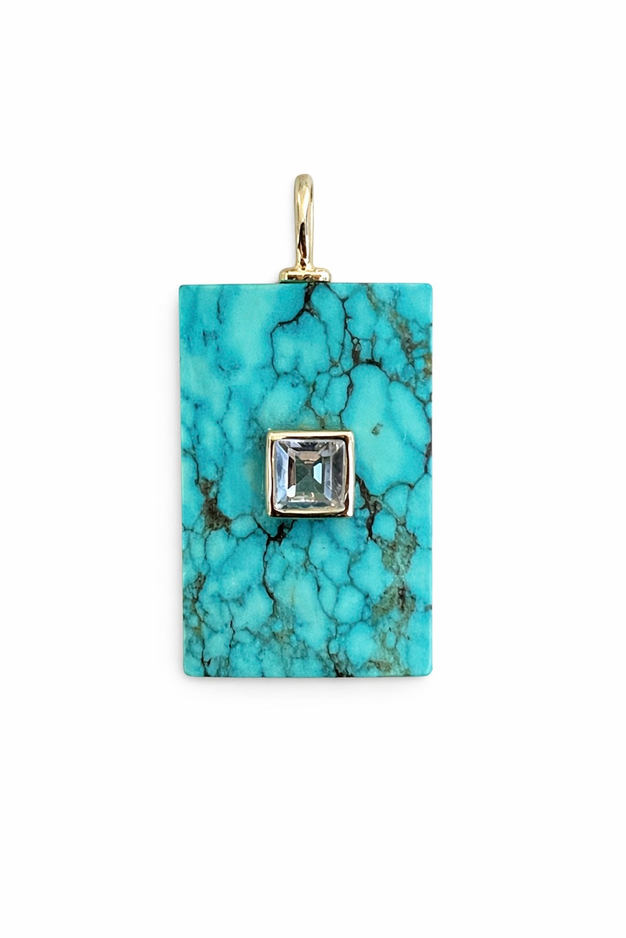 Green Turquoise Stone Slice