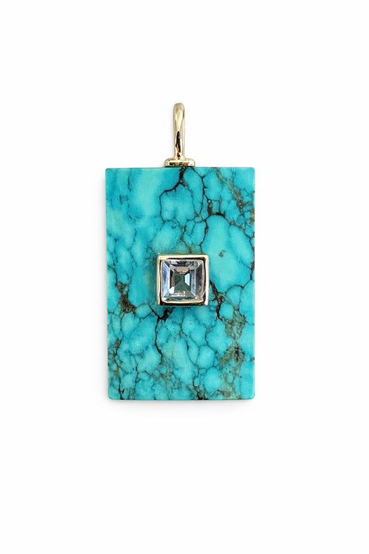 Green Turquoise Stone Slice