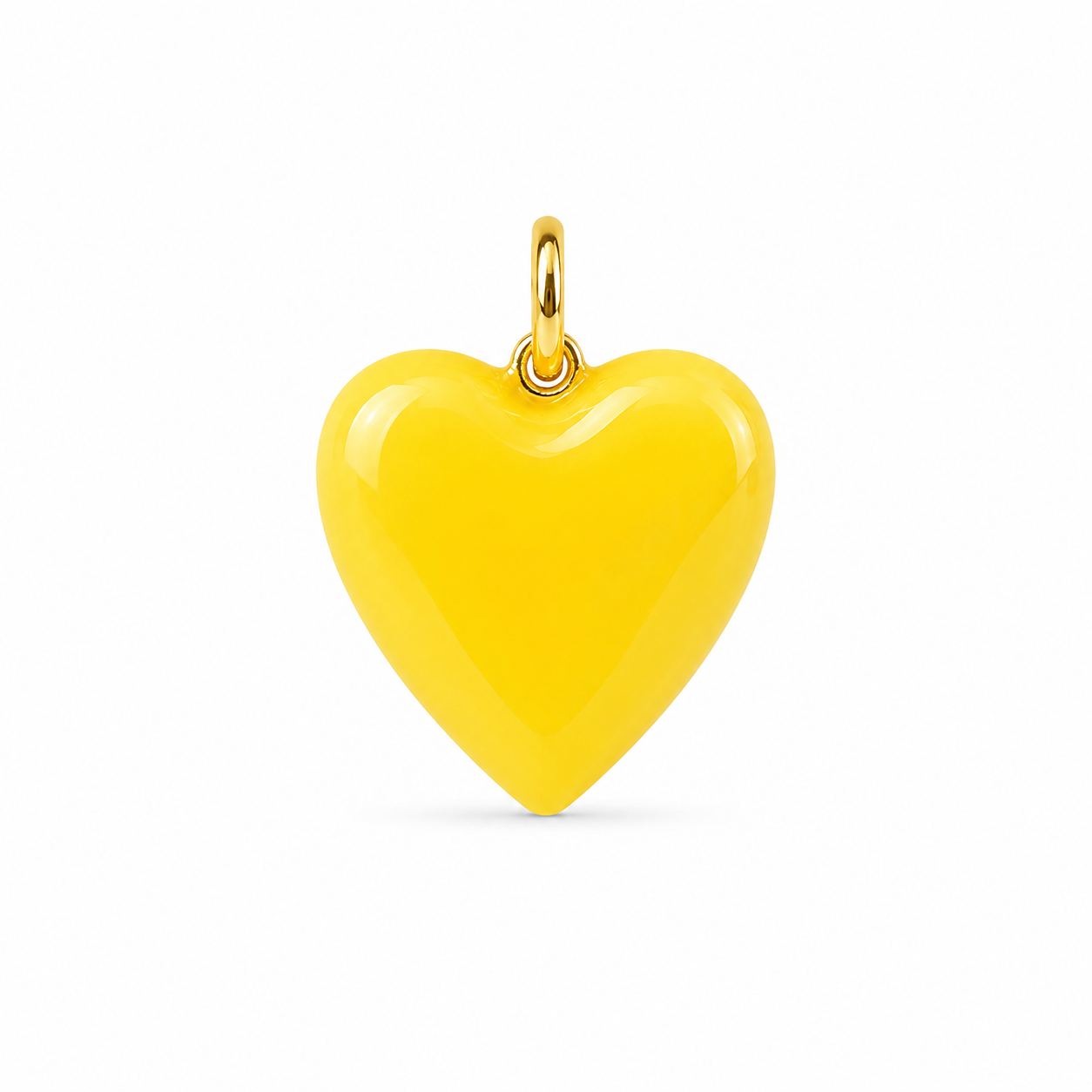 Puffy Enamel Heart