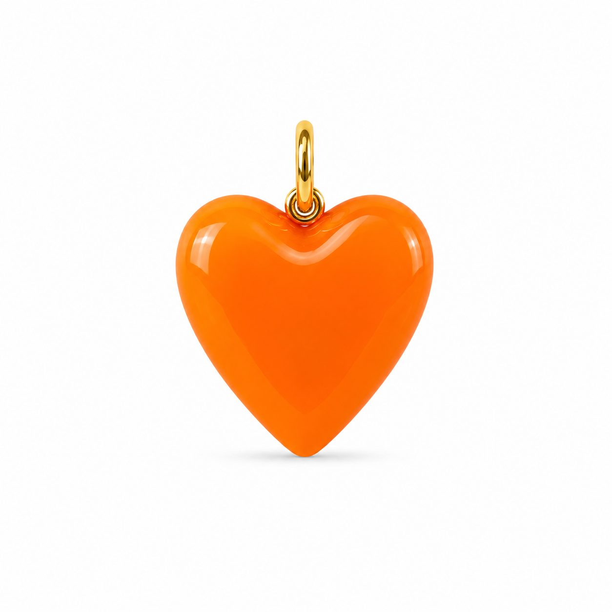 Puffy Enamel Heart