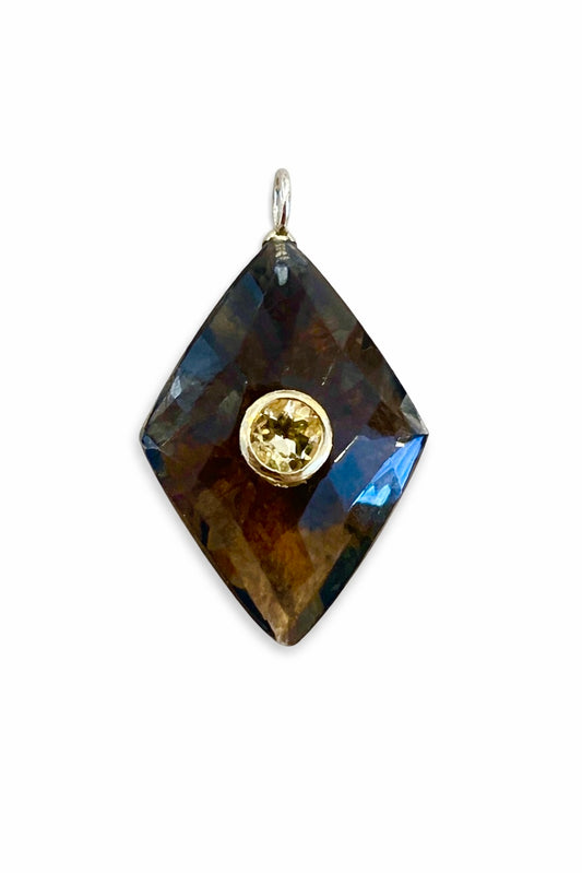 Smokey Topaz Stone Slice