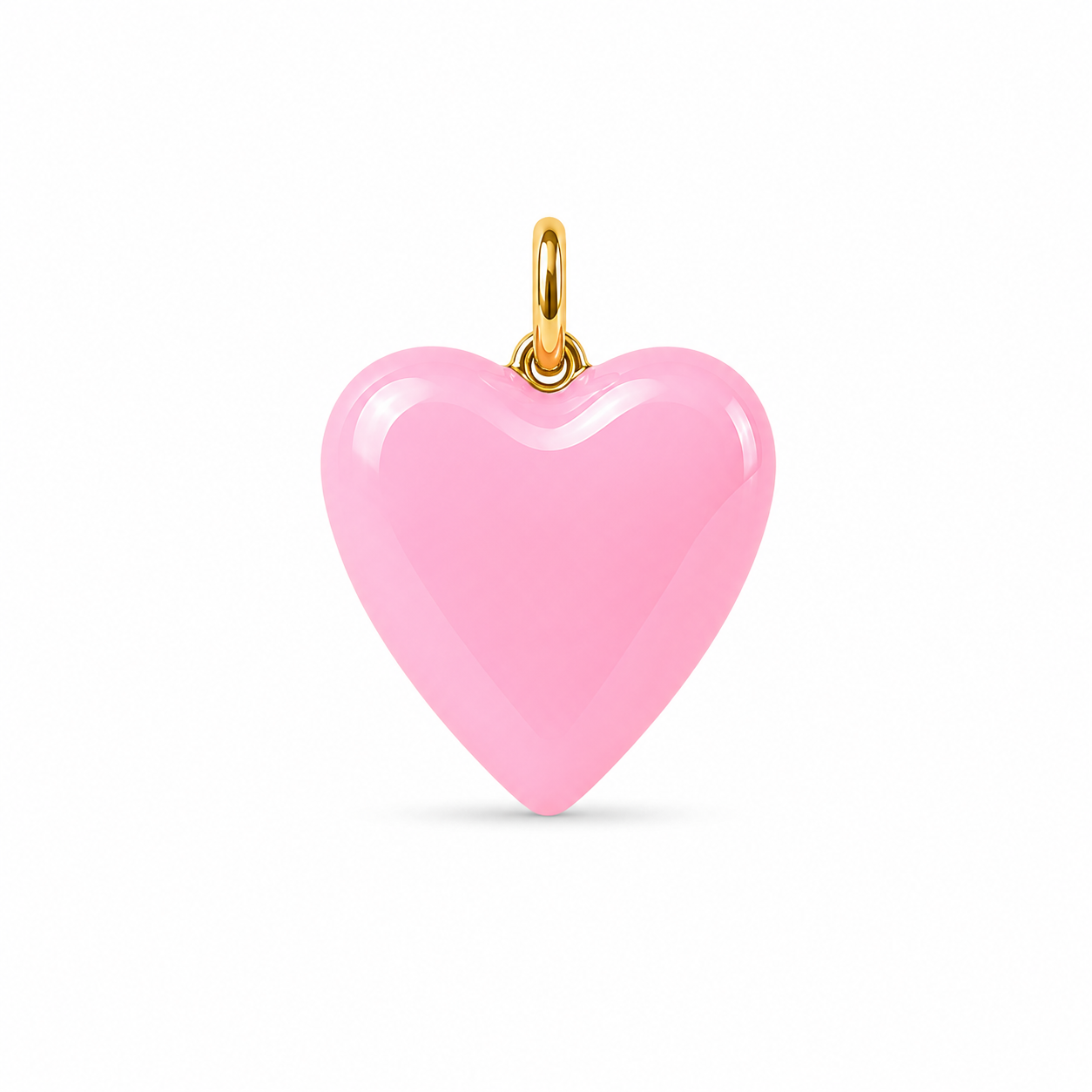 Puffy Enamel Heart