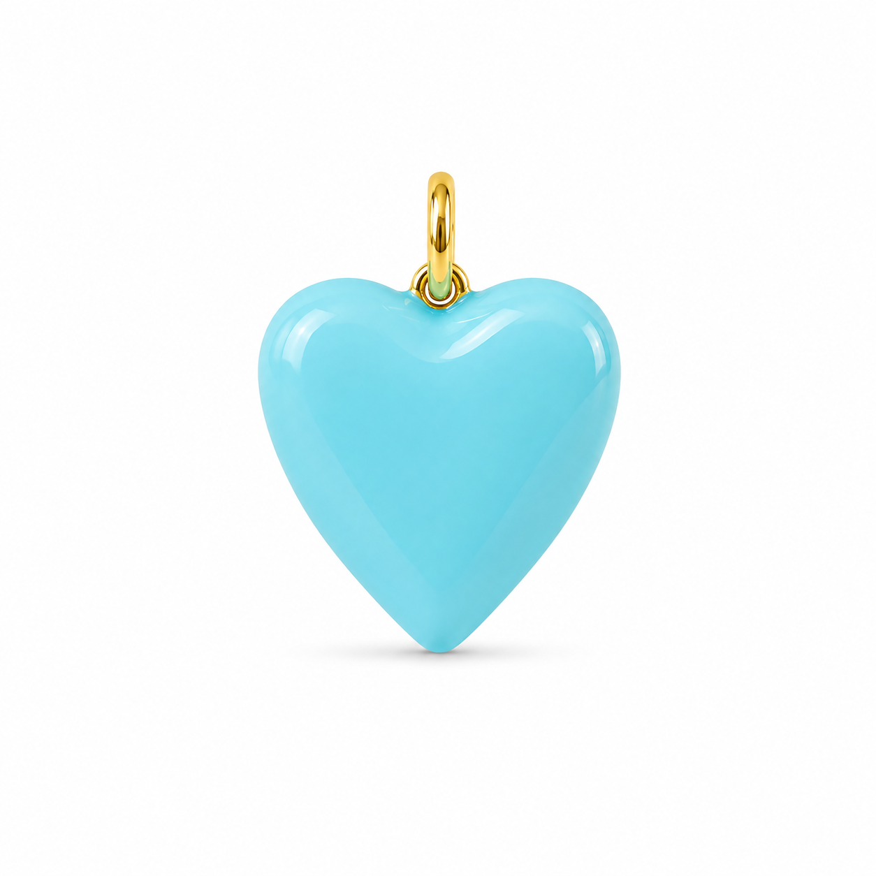 Puffy Enamel Heart