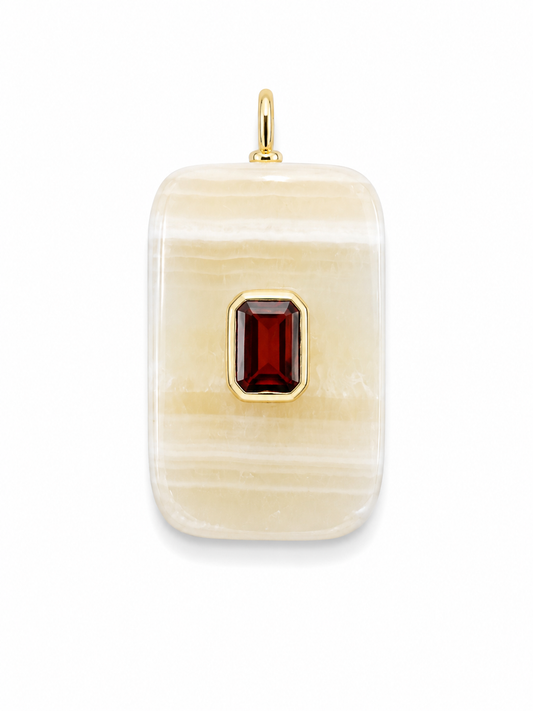 Honey Calcite Stone Slice