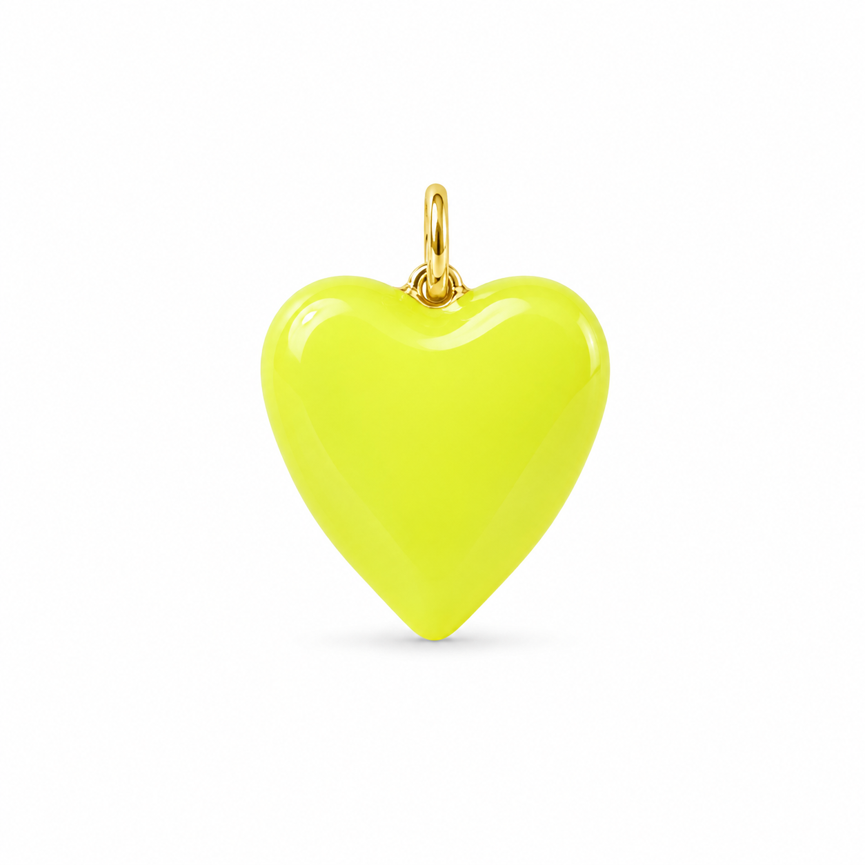 Puffy Enamel Heart