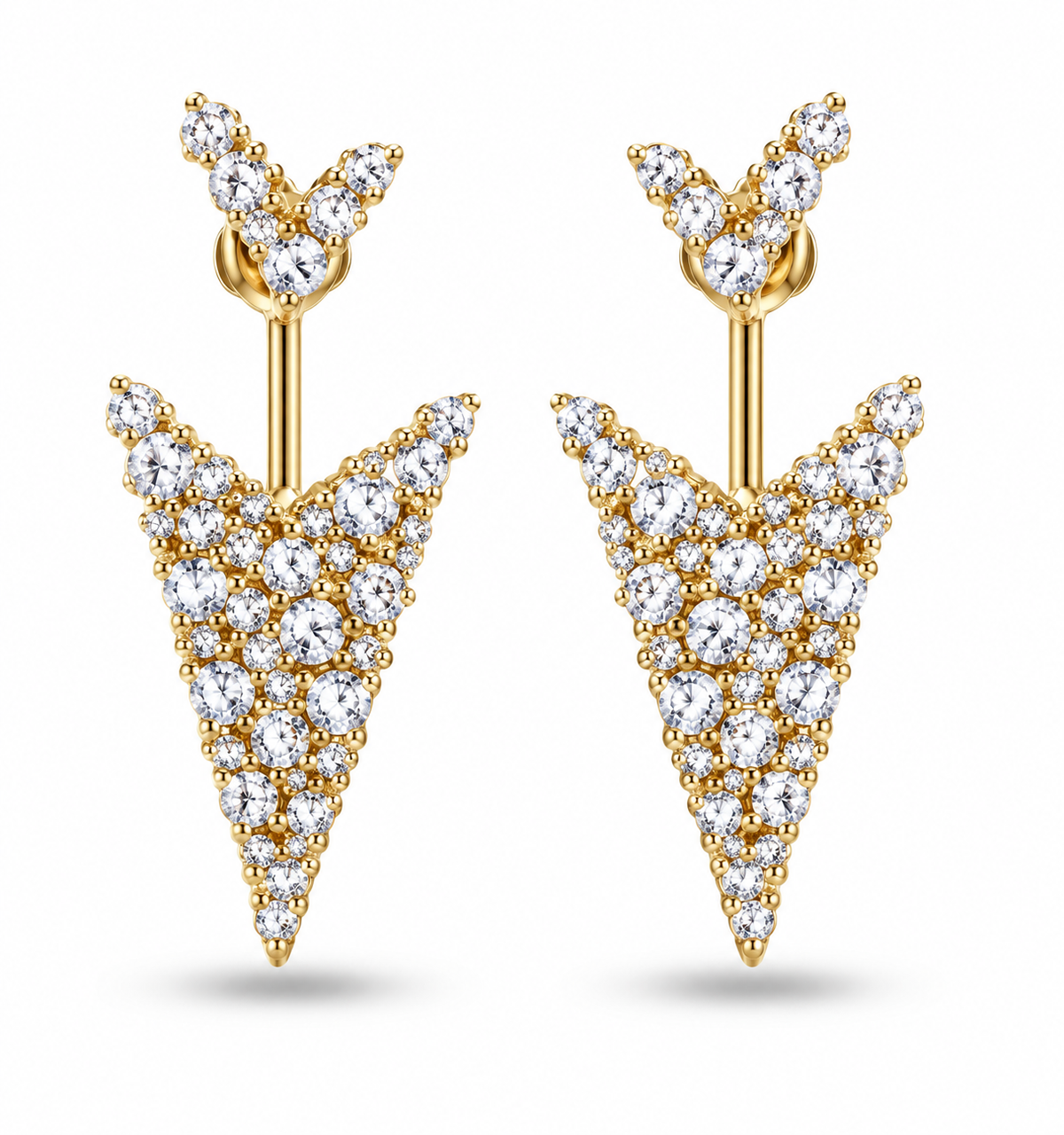Crystal Triangle Ear Jacket