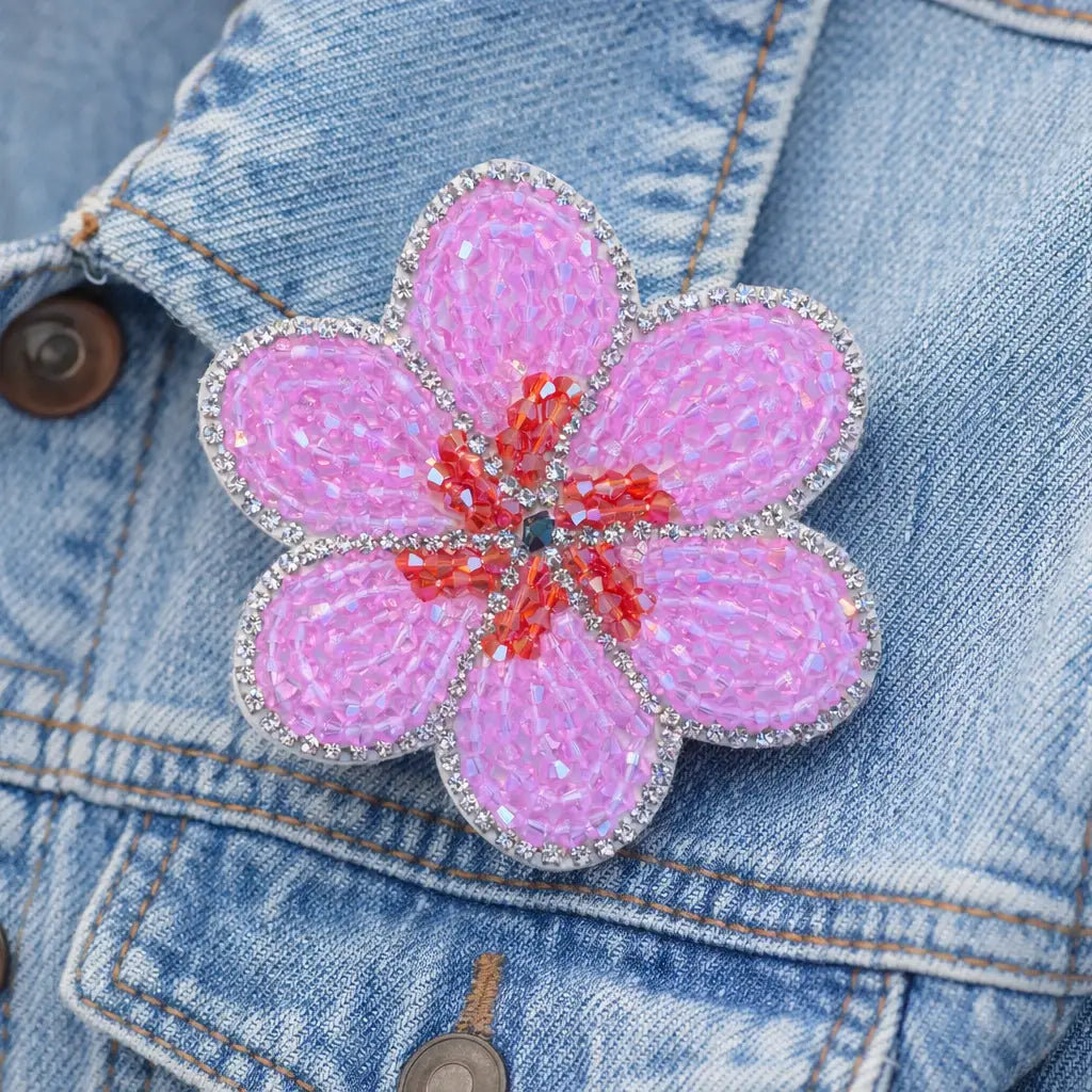 Pink Flower Brooch