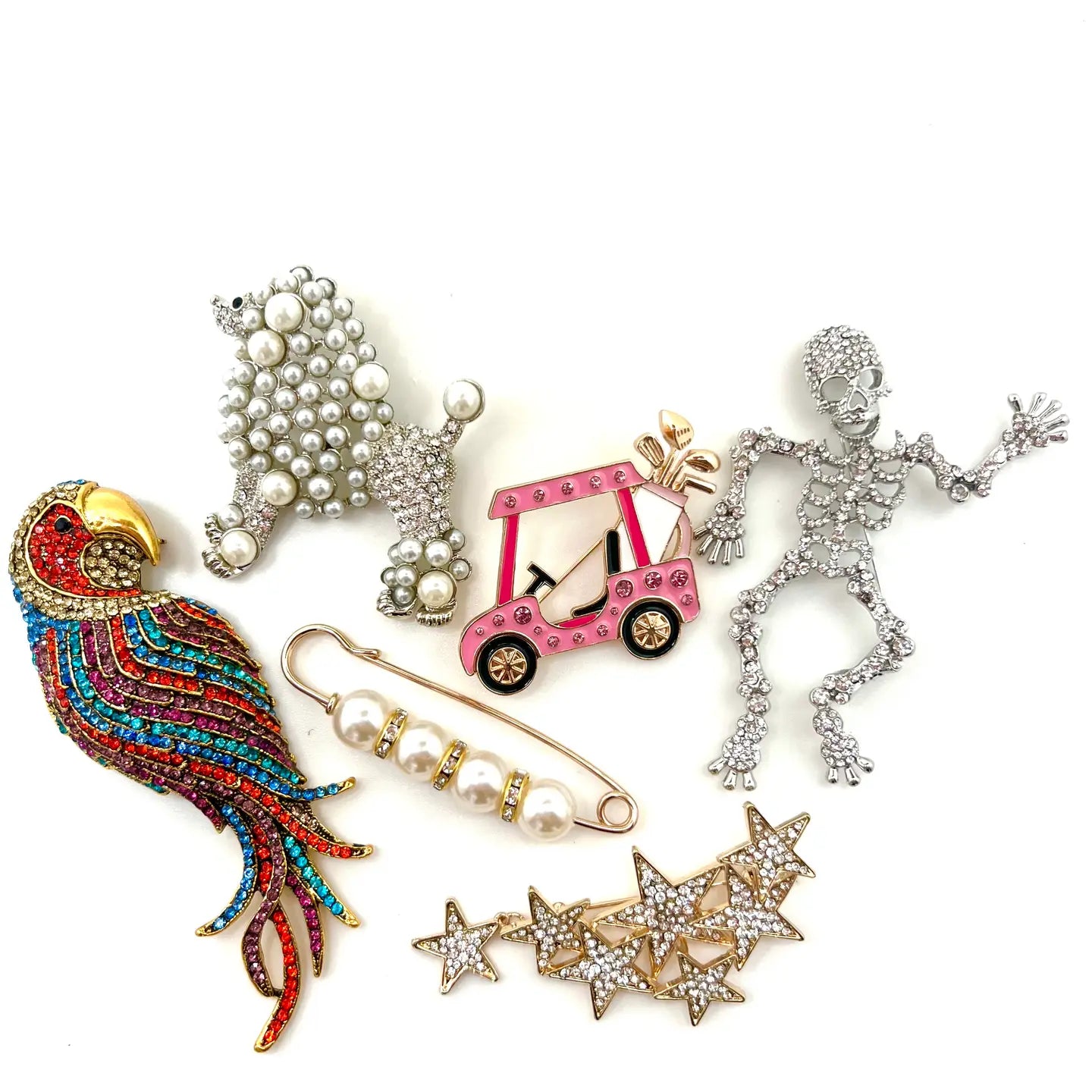 Golf Cart Brooch