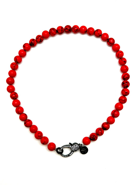 Red Howlite Attachment Chain