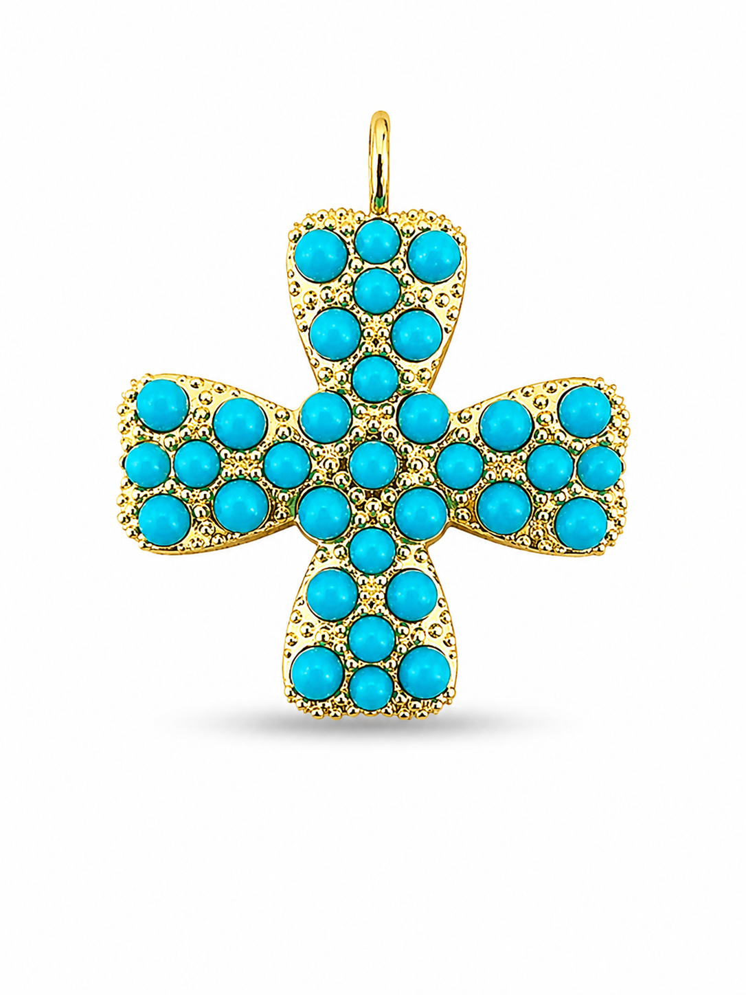 Turquoise Boxed Cross
