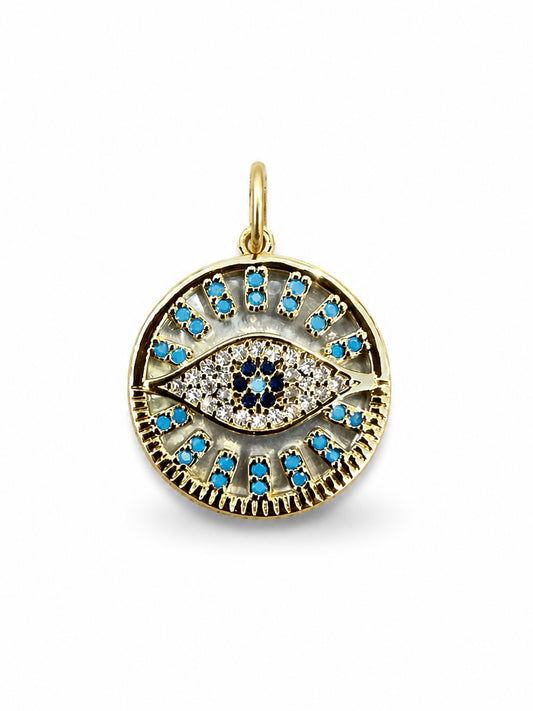 Mother of Pearl Eye Coin