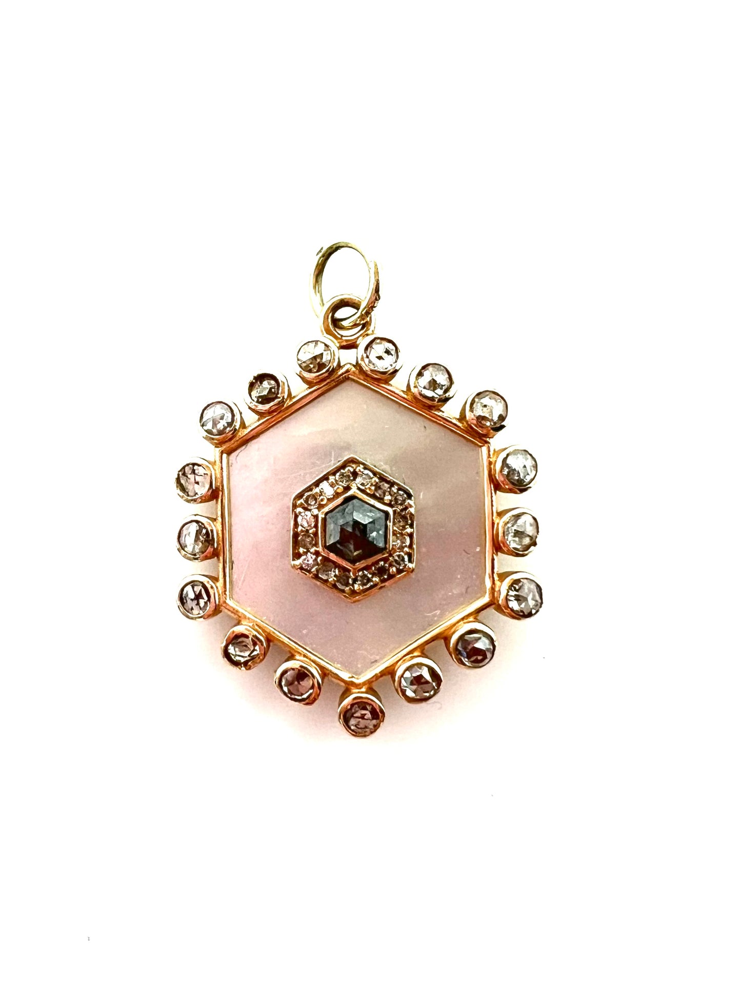 Diamond Moonstone Drop