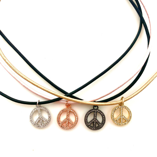 peace sign-magnetic dainty