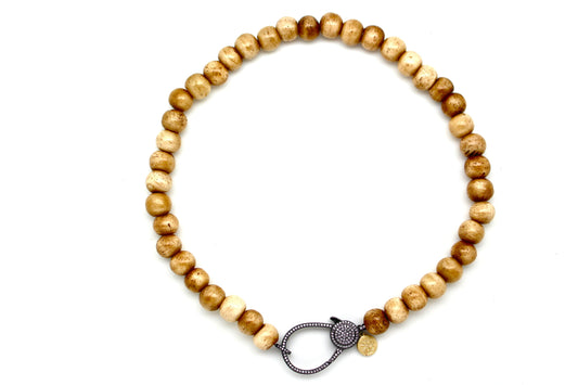Bone Pavé Clasp