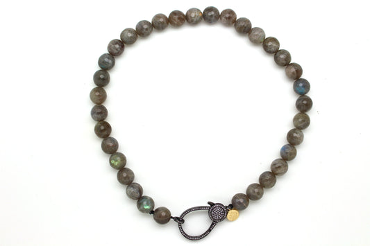 Labradorite Pavé Clasp