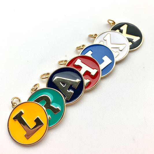 Black Enamel Letter